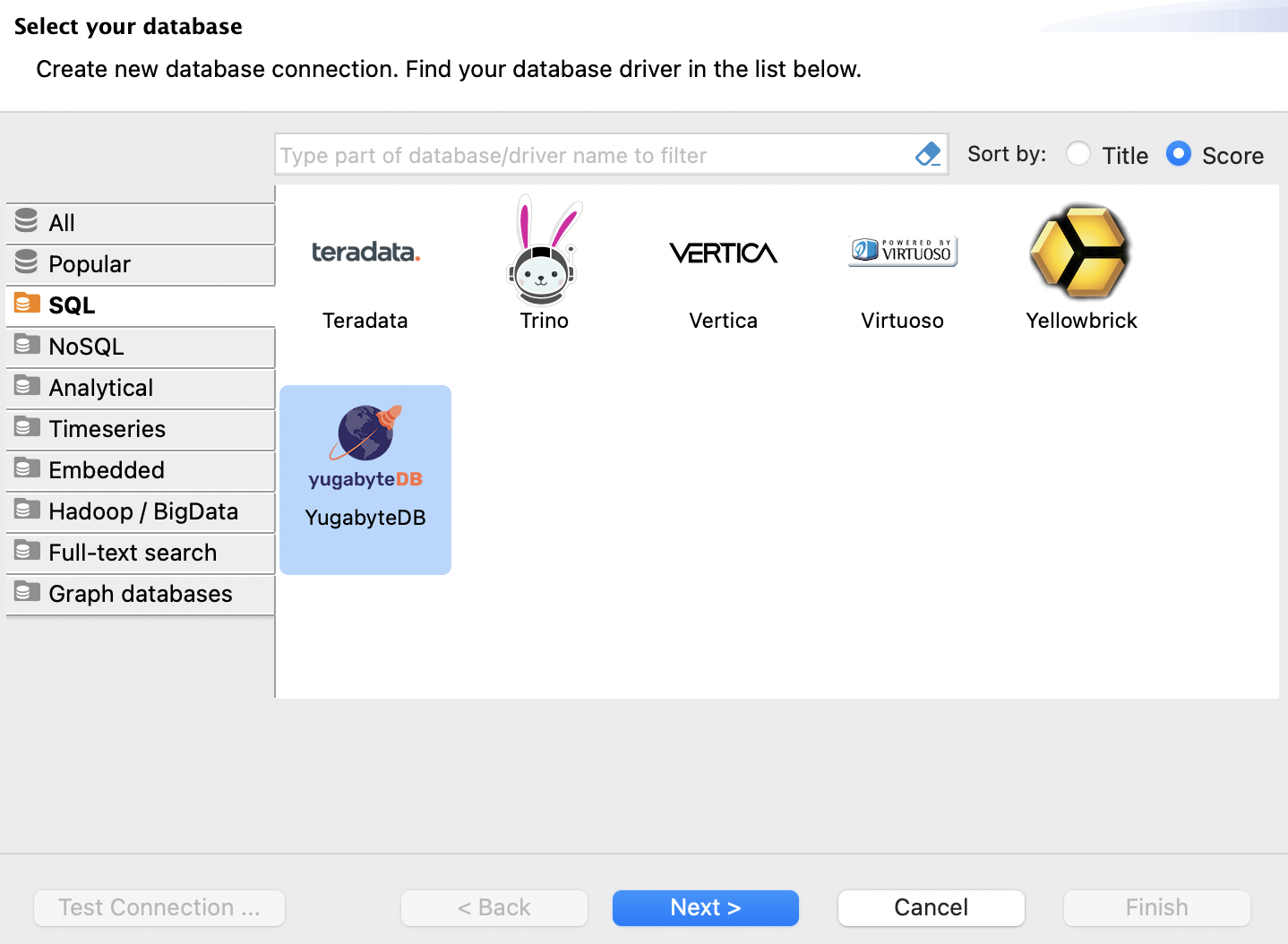 DBeaver Select Database DBeaver Select Database
