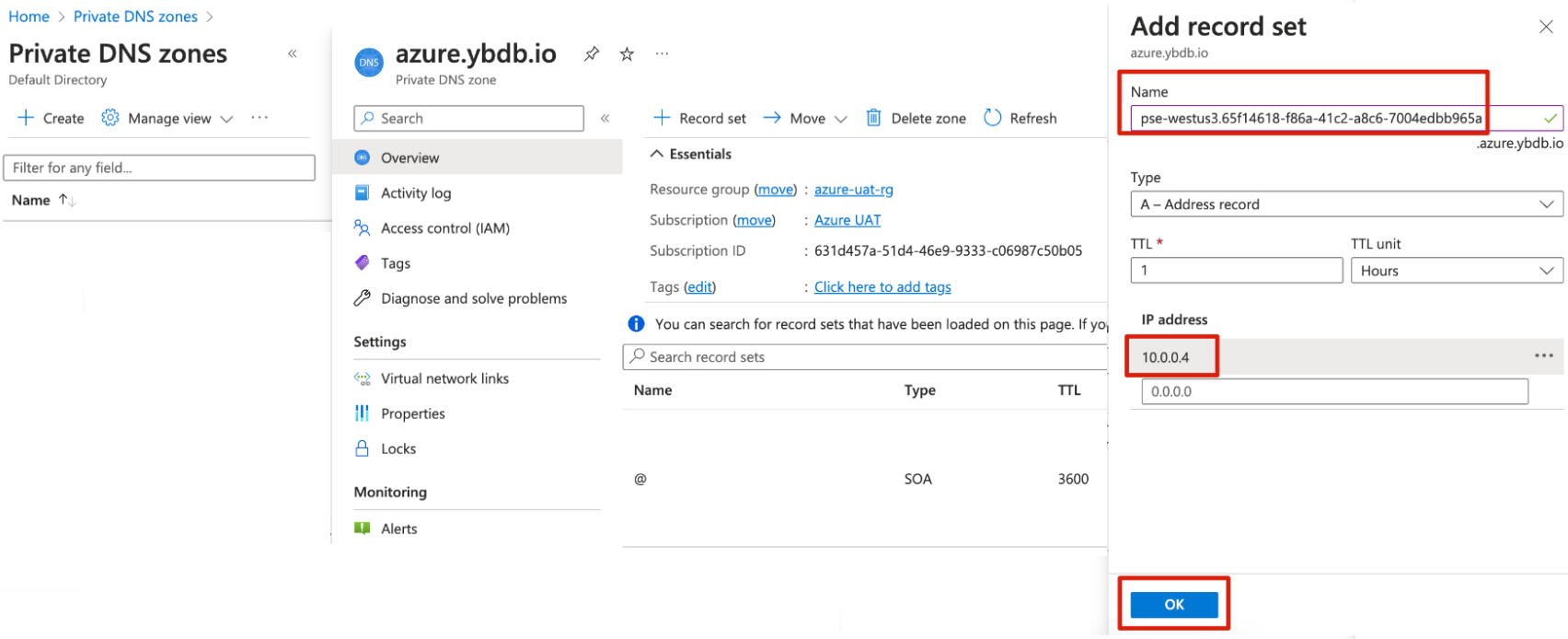 Azure Add A record Azure Add A record